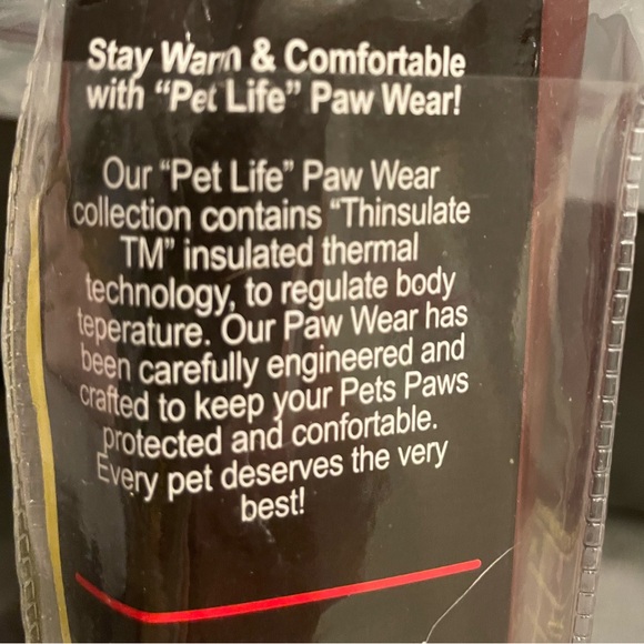 Pink and Black Petlife Thinsulate Size Large Dog Shoes - Picture 7 of 7